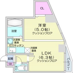 西１１丁目駅 徒歩7分 7階の物件間取画像